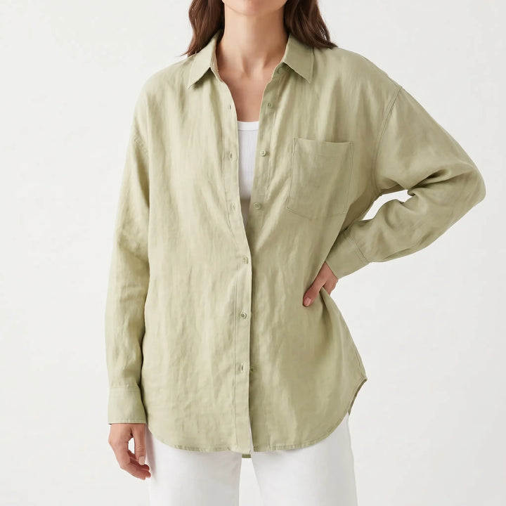 Oversized Button-Down Shirt -  Shirley