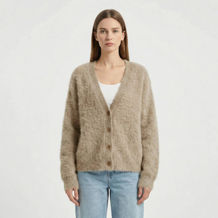 Oversized Strickjacke Mit Knöpfen - Jasmina