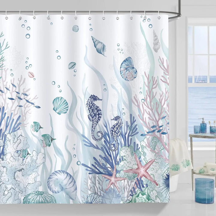 Ozeanmotiv Duschvorhang Polyester - OceanMuse