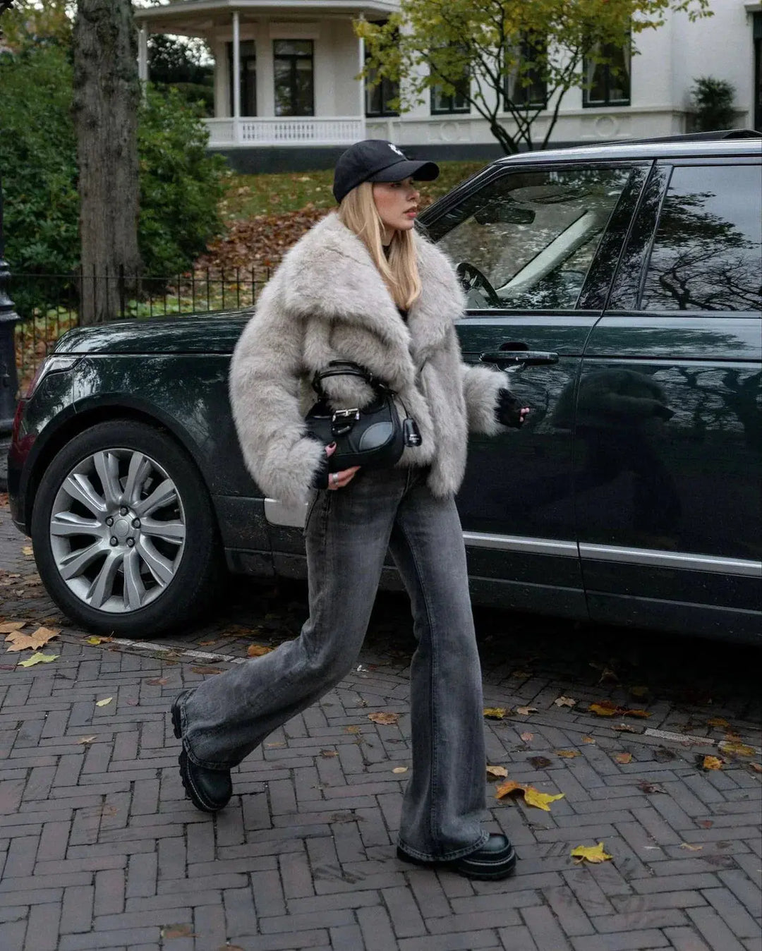 Dame fuskepelsjakke - Olivia