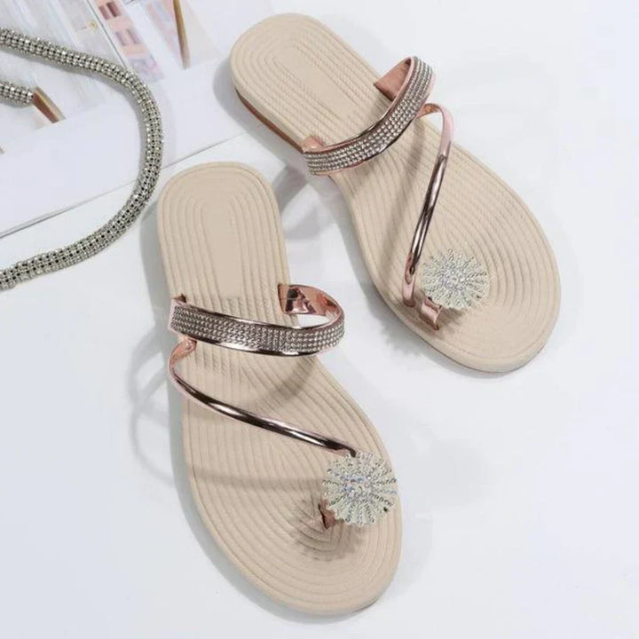 Trendy damesandaler med unik snefnugdetalje – Arluna