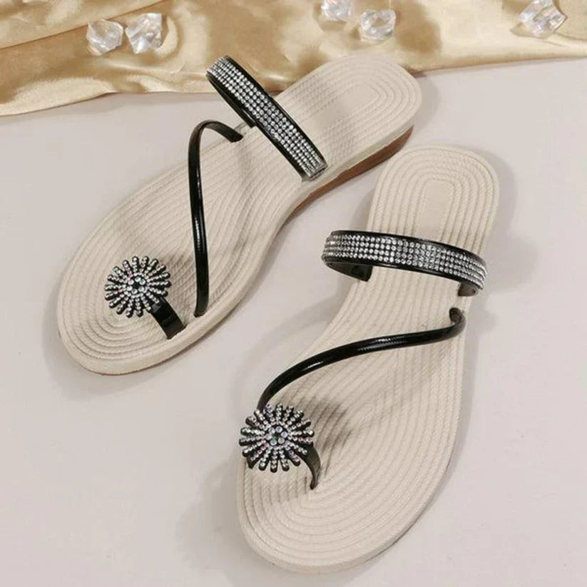 Trendy damesandaler med unik snefnugdetalje – Arluna
