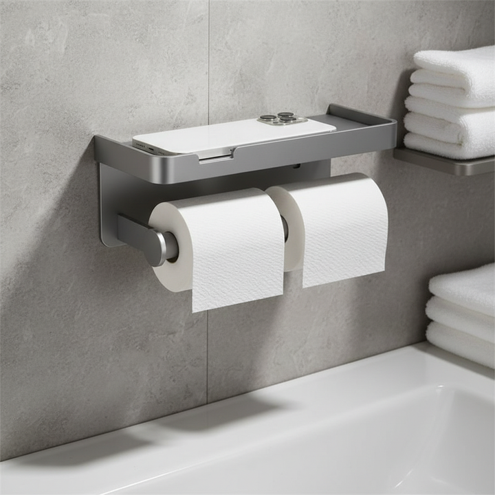 Platzsparender Toilettenpapierhalter - ToiletHaven