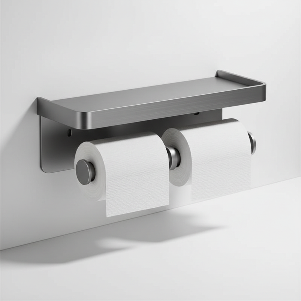 Platzsparender Toilettenpapierhalter - ToiletHaven