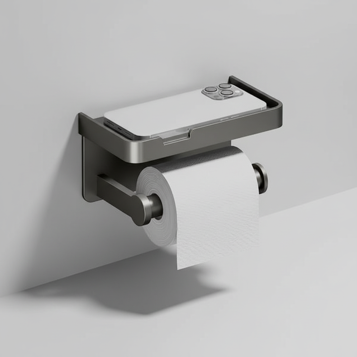 Platzsparender Toilettenpapierhalter - ToiletHaven