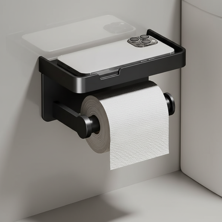 Platzsparender Toilettenpapierhalter - ToiletHaven
