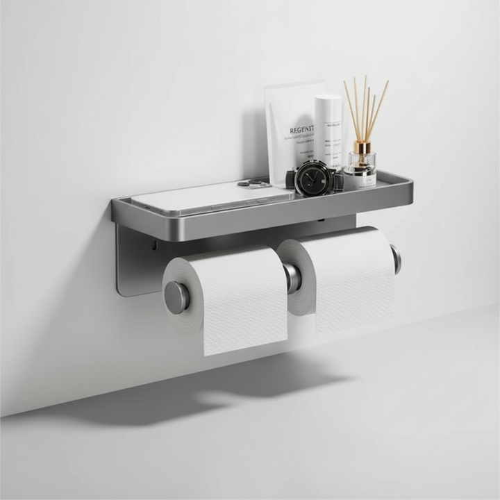 Platzsparender Toilettenpapierhalter - ToiletHaven