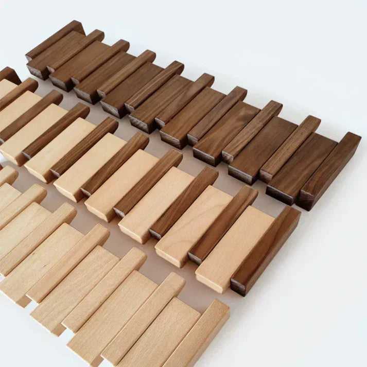 Piano Solid Wood Coat Rack | Elegant Wall Hooks 3