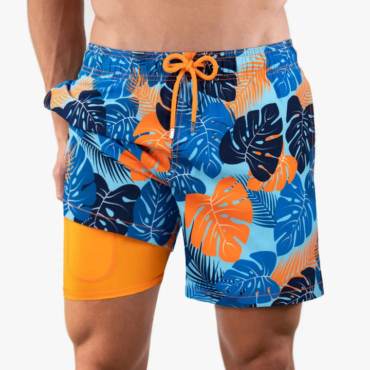 Trendy herre-badeshorts med print – Julien