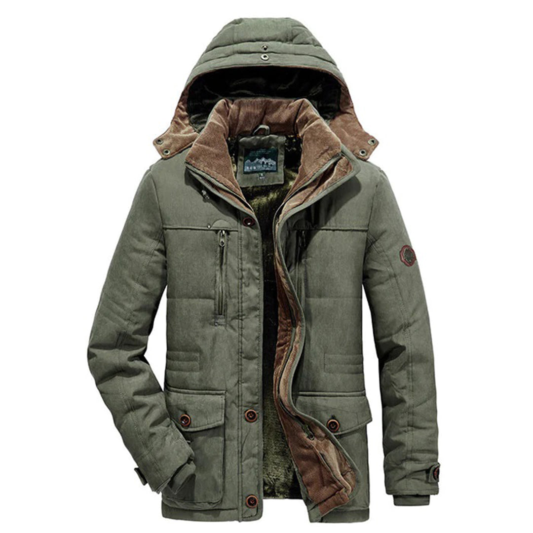 Varm herre-vinterjakke med fleece - Everest