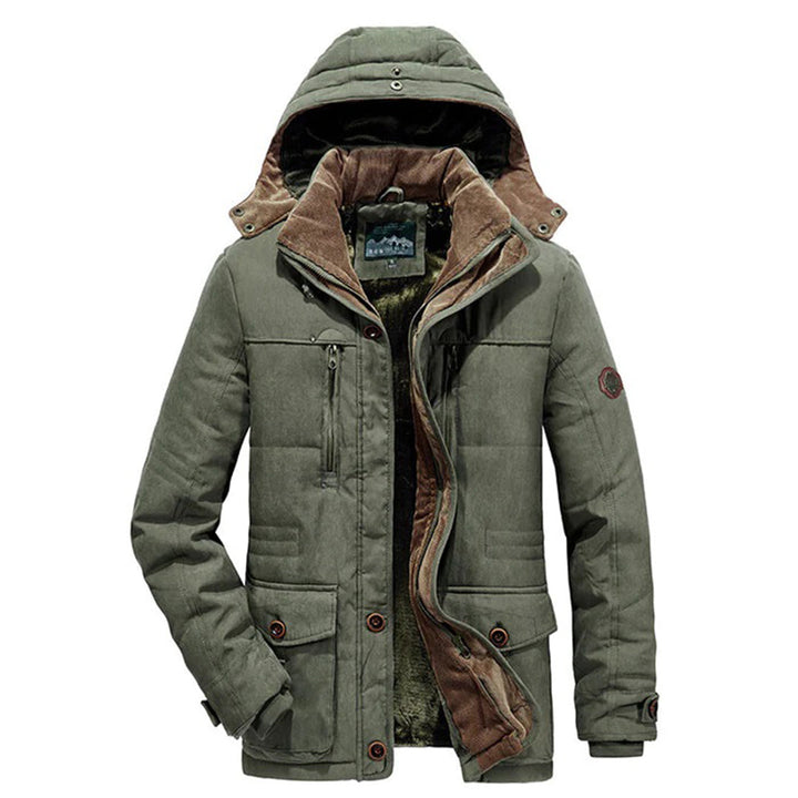 Varm herre-vinterjakke med fleece - Everest