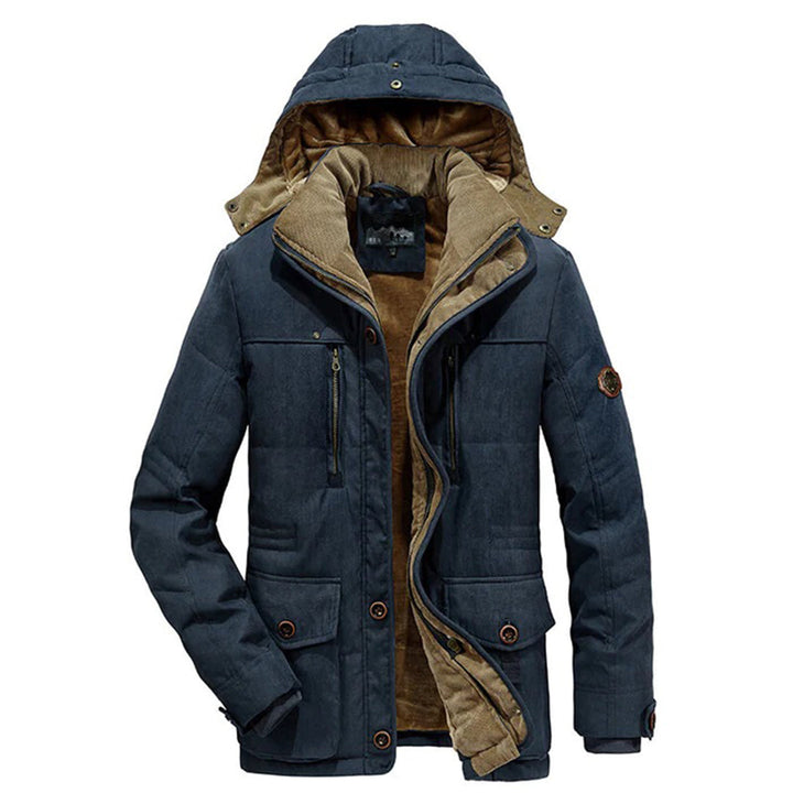 Varm herre-vinterjakke med fleece - Everest
