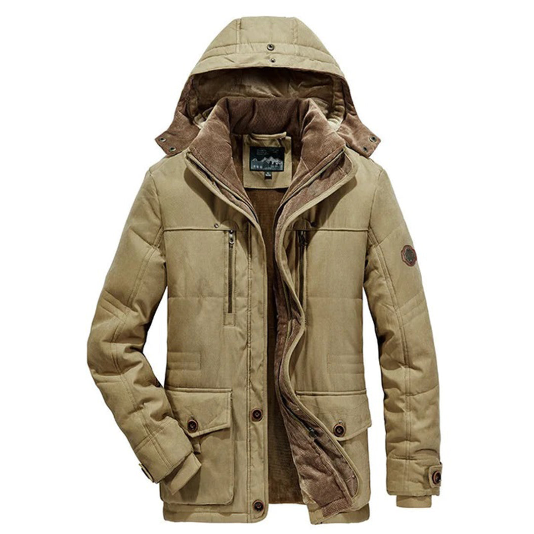 Varm herre-vinterjakke med fleece - Everest