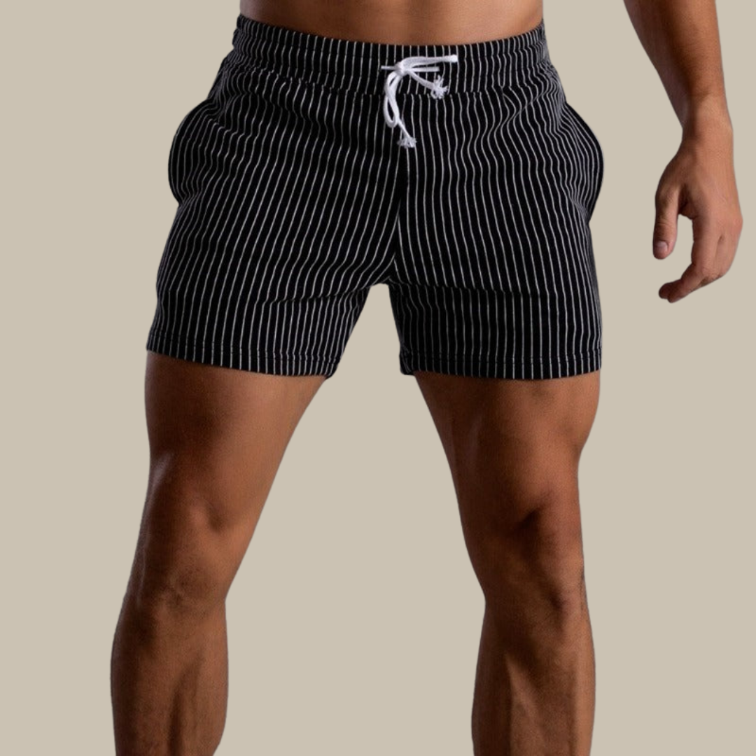 Hurtigtørrende og stilfulde badeshorts til herrer i ripstop-polyester – Niko