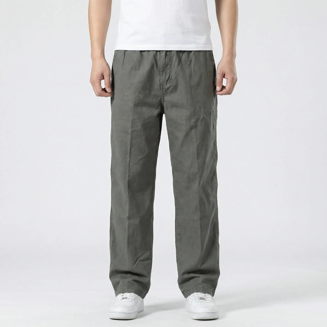 Rechte Cargobroek Met Elastische Taille - Freddie