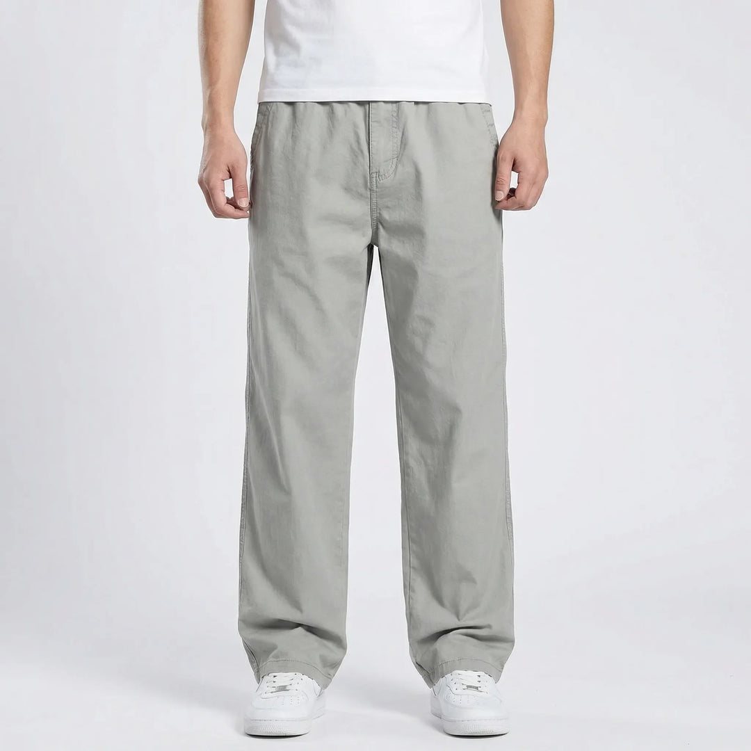 Rechte Cargobroek Met Elastische Taille - Freddie