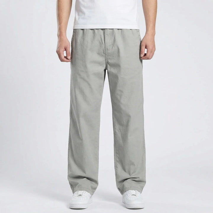 Rechte Cargobroek Met Elastische Taille - Freddie