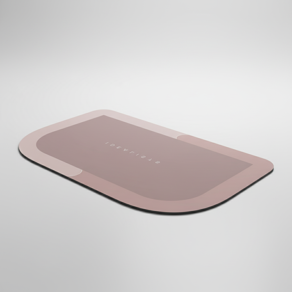 Rechteckige Antirutsch Badezimmermatte - BathLuxeon