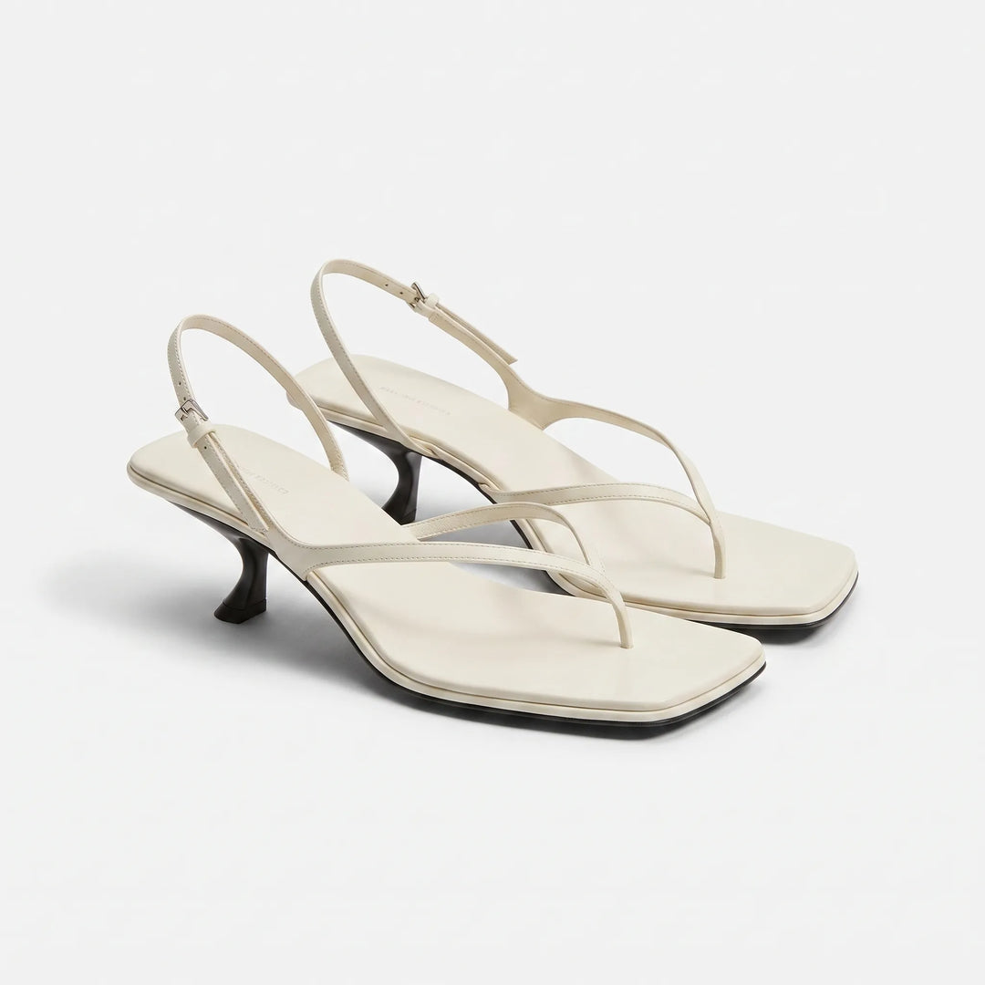Retro Sandaler Med Firkantet Snude Og Kitten Heel - Laura