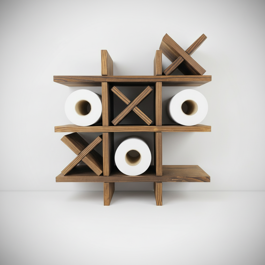 Rustikales Wandregal Aus Holz - PineGrid
