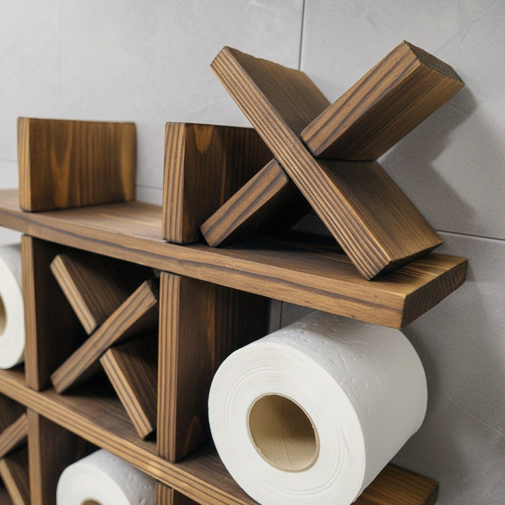 Rustikales Wandregal Aus Holz - PineGrid
