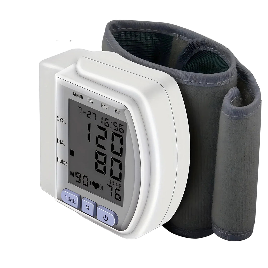 Digital håndledsblodtryksmonitor med LCD-display – PulseTrack