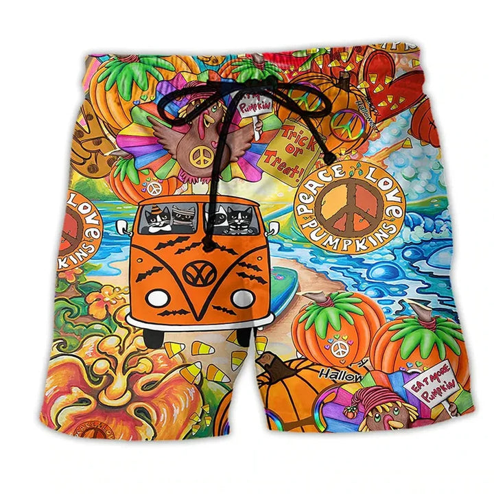 Herre badeshorts med graffiti-print – NovaBay