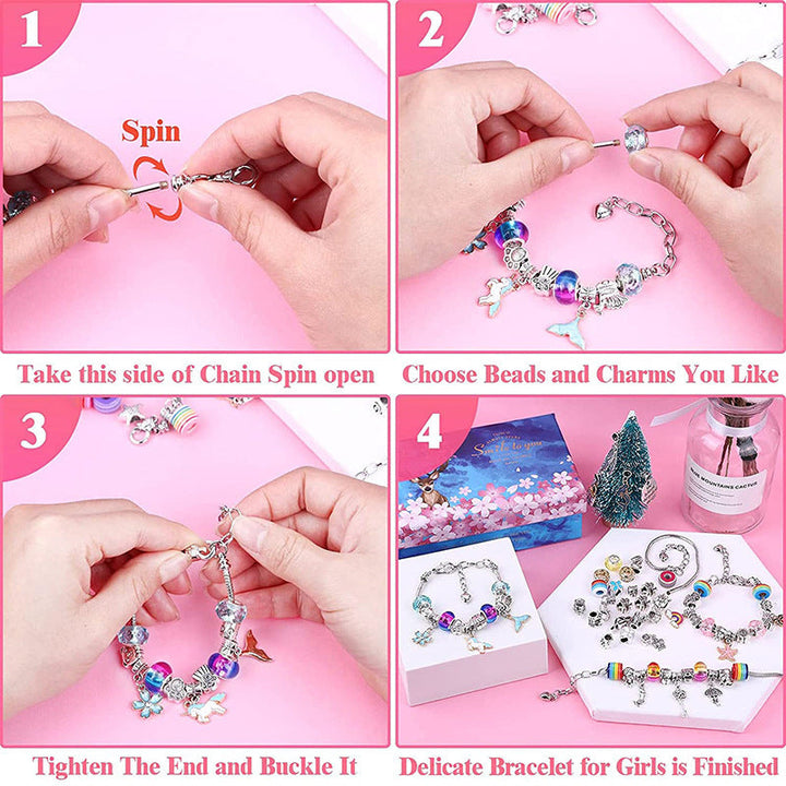 Sæt til at lave armbånd - Crystal Creations armbåndssæt