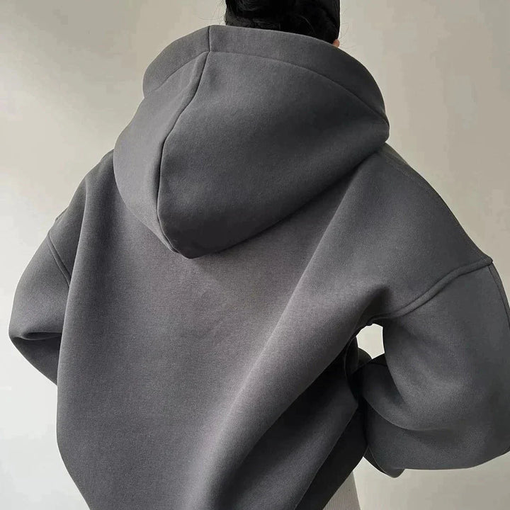 Trendy Oversized Dame-hoodie med hætte - Luna