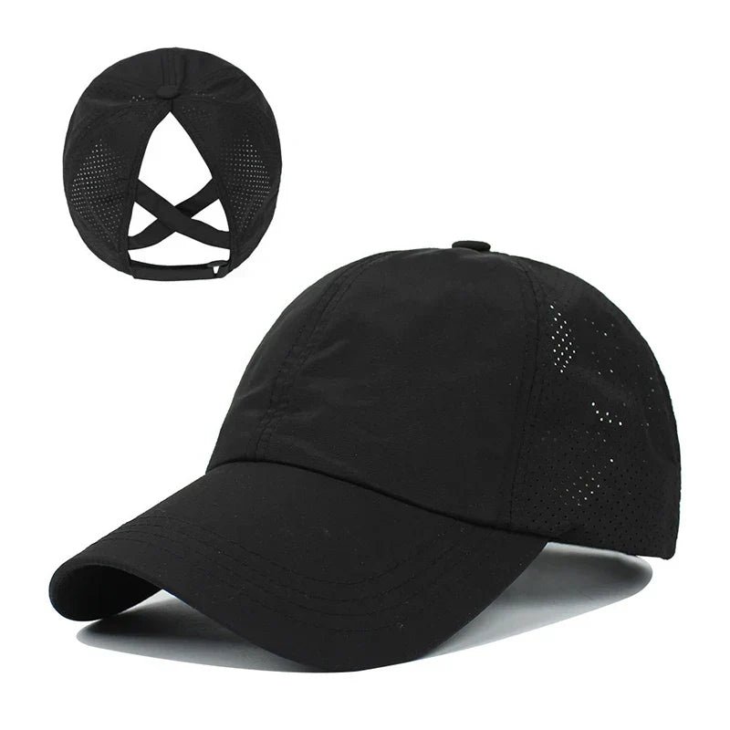 Åndbar unisex sports-basecap i mesh med justerbar pasform – AeroCap