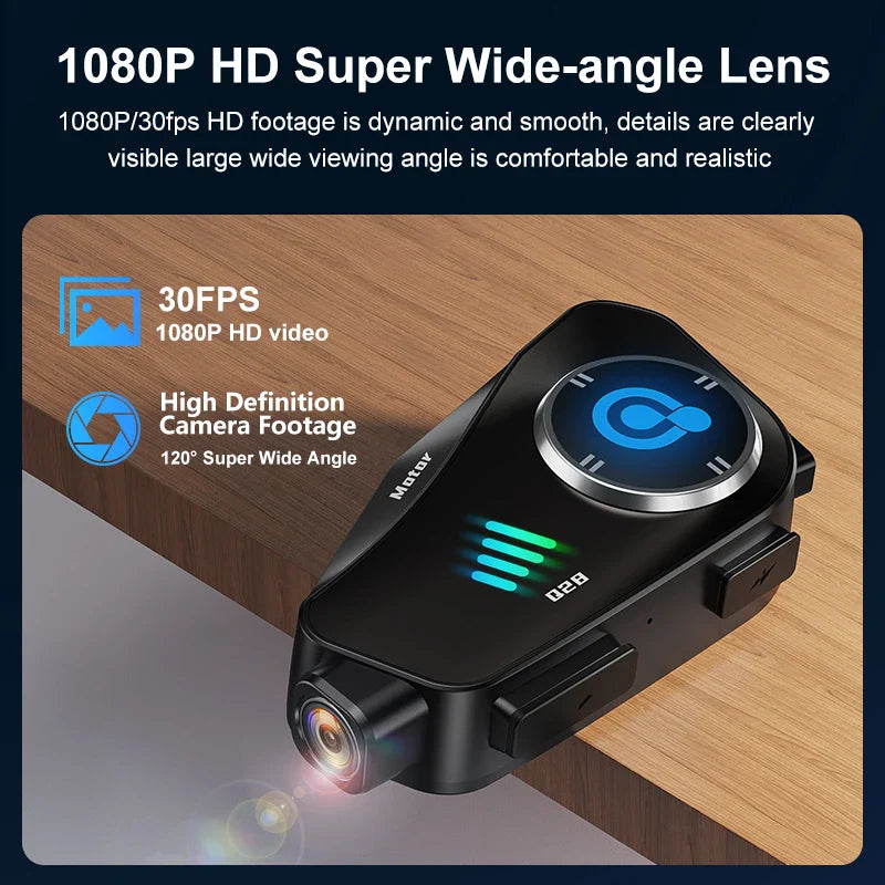 Bluetooth motorcykelhjelm kamera 1080P HD vandtæt – ApexRide