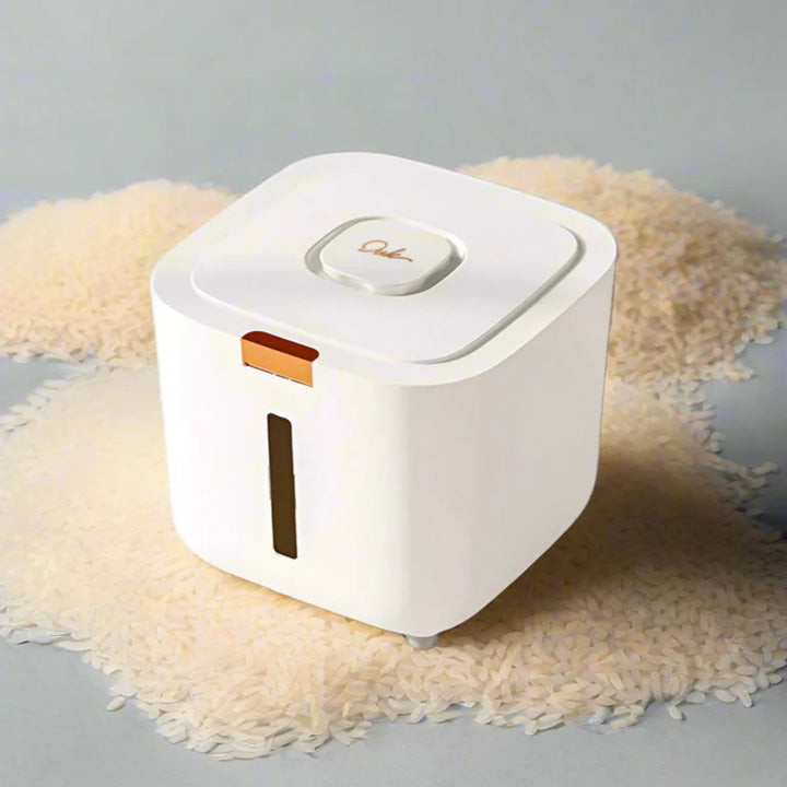 Risikasse 5–10 kg Airtight Fugt- og Insektbeskyttende med Målingskopp – GrainSafe