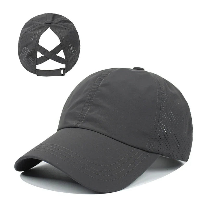 Åndbar unisex sports-basecap i mesh med justerbar pasform – AeroCap