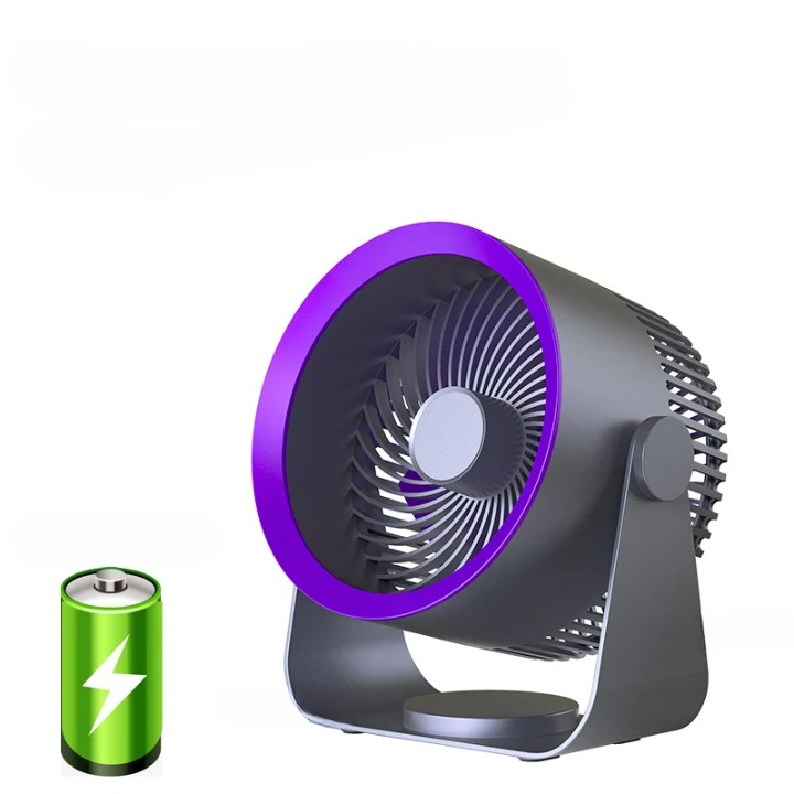 Multifunktionel elektrisk ventilatorcirkulator med 4000mAh batteri – AirFlex