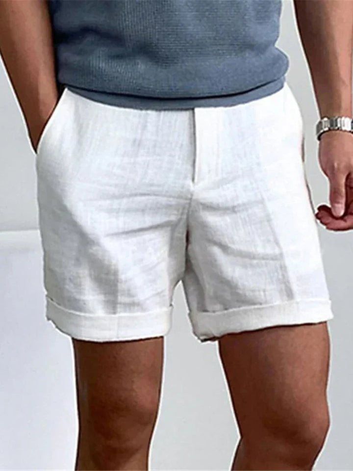 Lette herreshorts i hør med afslappet pasform – Jorin