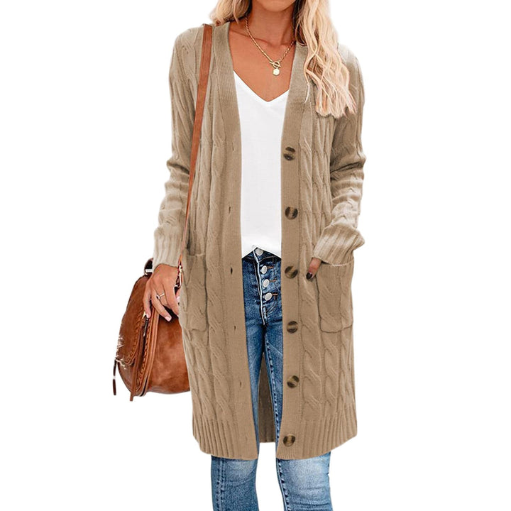Dame strik-cardigan med lommer - Noelle