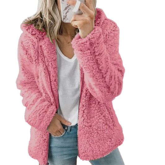 Dame Teddy-Fleece-vinterfrakke – Liora