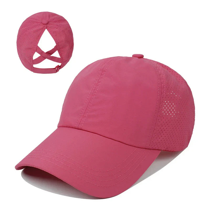 Åndbar unisex sports-basecap i mesh med justerbar pasform – AeroCap