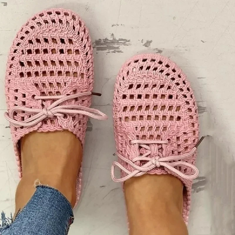 Åndbare outdoor-loafers til damer med åben tå – Linaya