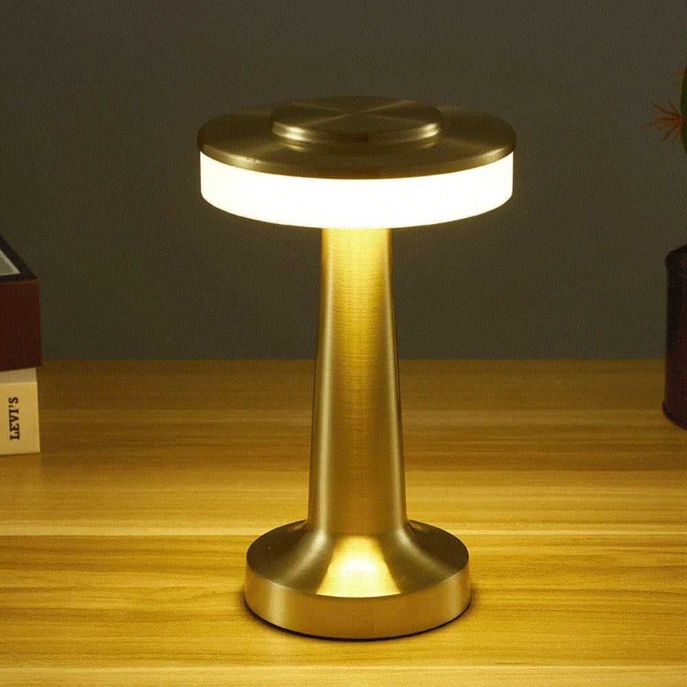 Klassisk trådløs bærbar LED-bordlampe - LumiCrest