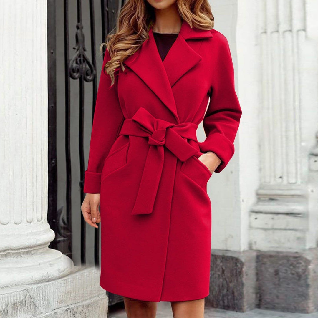 Lang dame-trenchcoat vinterjakke - Sienna