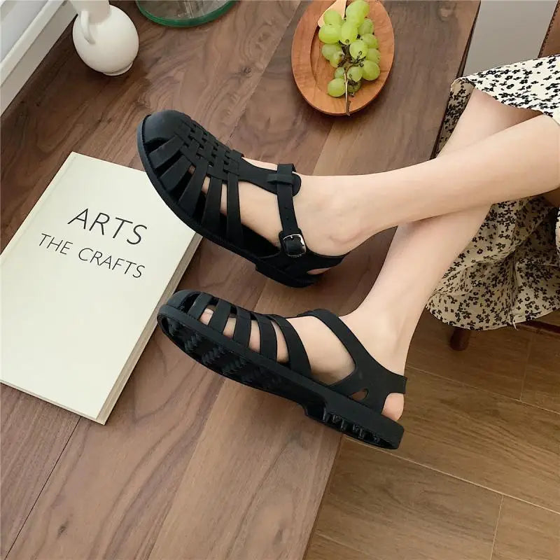 Trendy plateau-sandaler i koreansk stil til damer – Alina