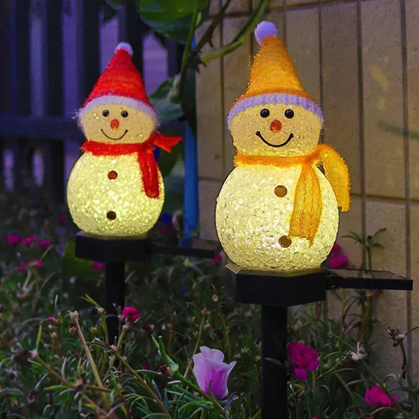 Solenergi Sneemand Lampe - SolarSnow