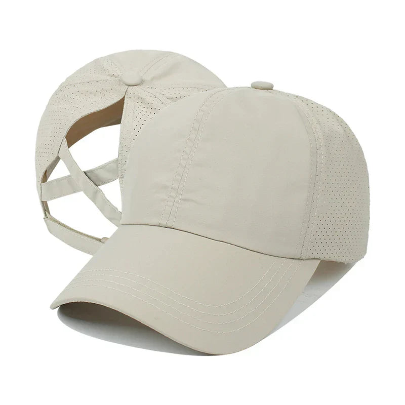 Åndbar unisex sports-basecap i mesh med justerbar pasform – AeroCap