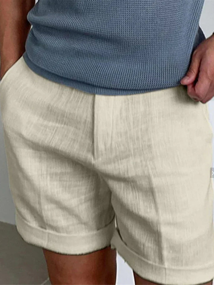 Lette herreshorts i hør med afslappet pasform – Jorin
