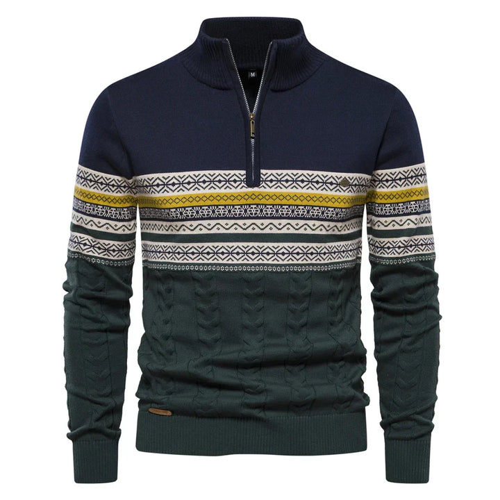 Premium Retro-mønstret Trøje - Leo