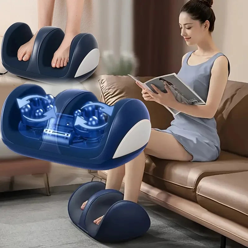 Ekstra stor elektrisk shiatsu fod- og lægmassager med varme – Orion