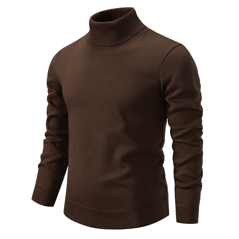 Blød og behagelig herre rullekrave sweater i bomuld - Jonas