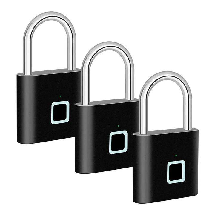 Smart Fingerprint Padlock med USB-opladning og vandtæt design – Titan