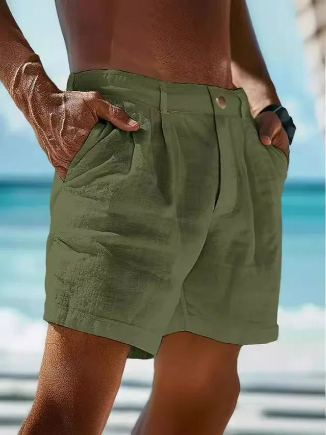 Luftige sommershorts i hør til herrer – Jonas